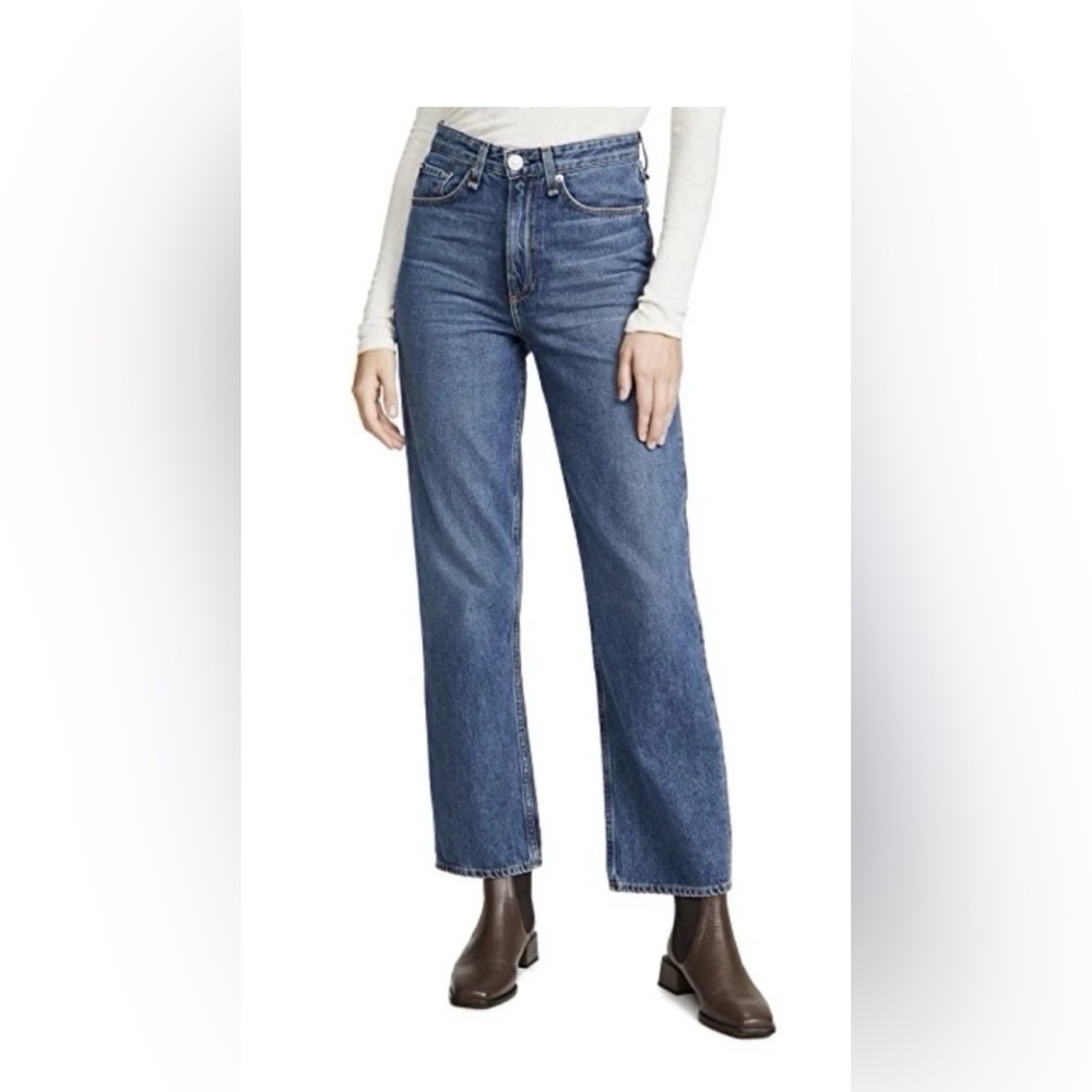 Rag & Bone Ruth Super High-Rise Straight Leg Jeans Baywater Size 24 - Picture 3 of 16